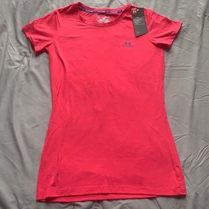 pink under armour shirt! this is new with tags!!